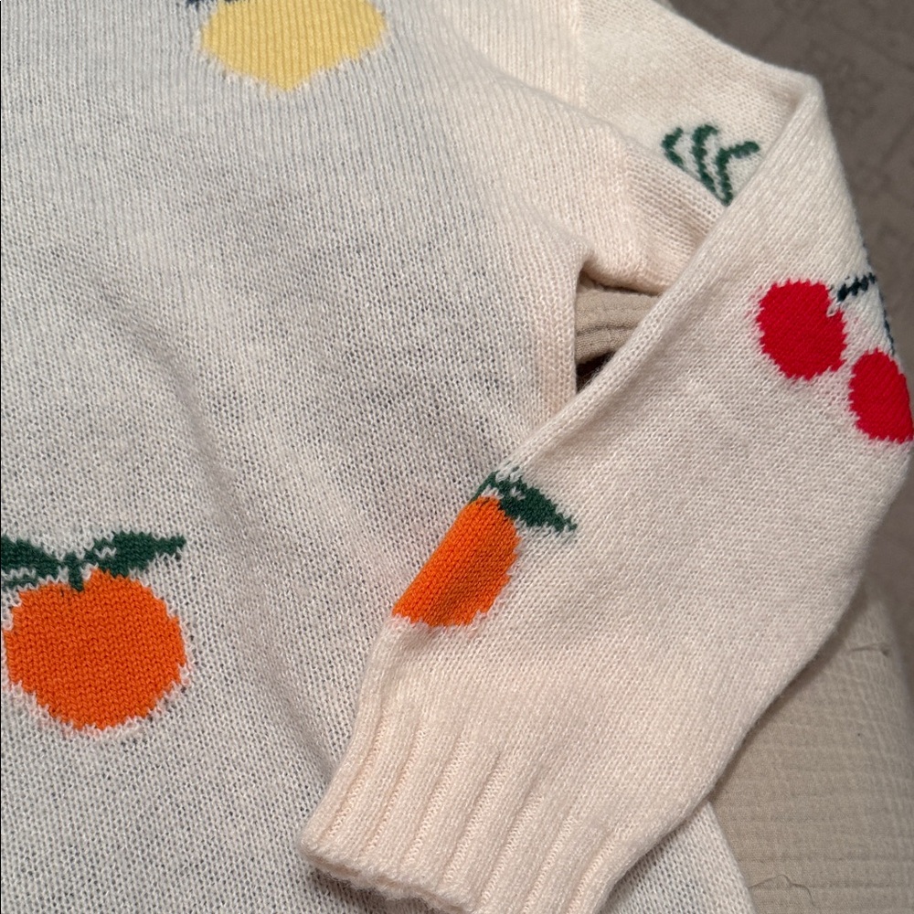 Rails Medium Fruit Patterned Sweater - image 3
